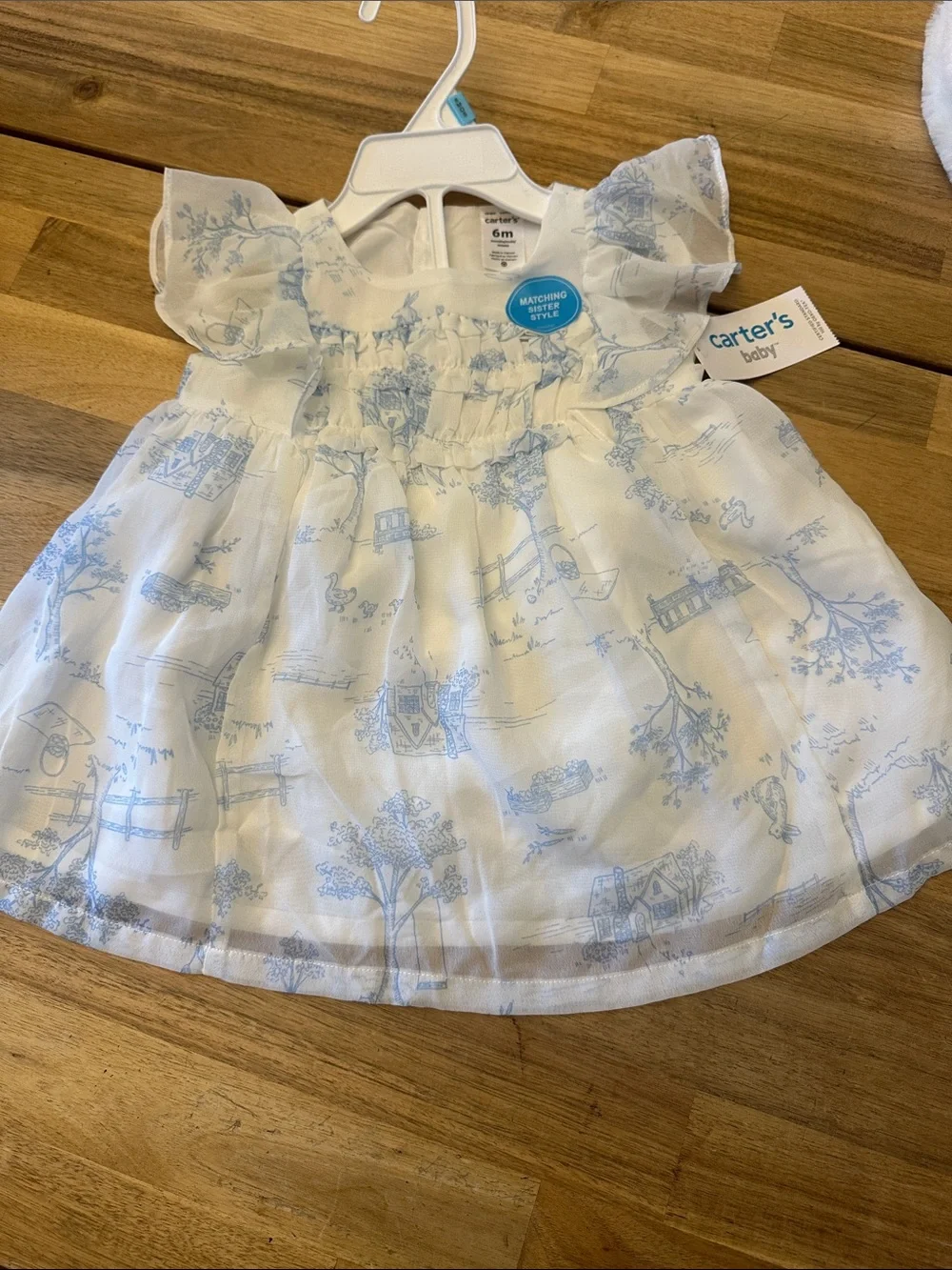 CARTERS baby toile print dress